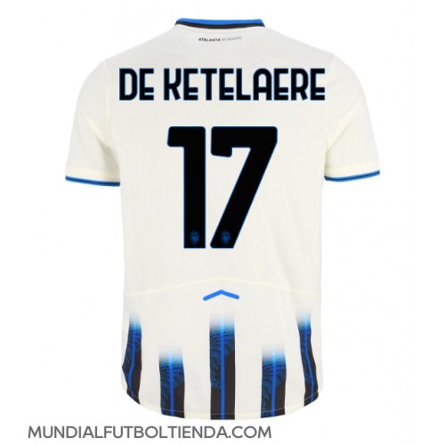 Camiseta Atalanta Charles De Ketelaere #17 Segunda Equipación Replica 2025-26 mangas cortas